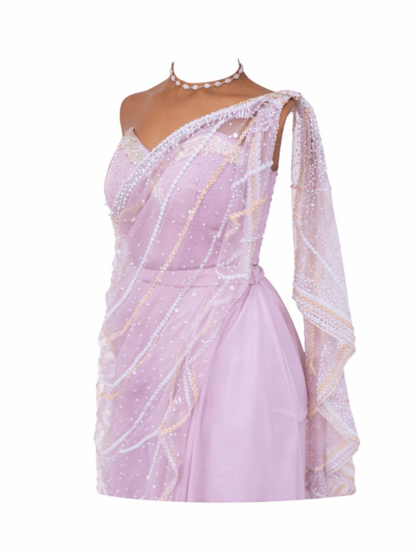 White Mandarin Groom Suit with Gold Embroidery